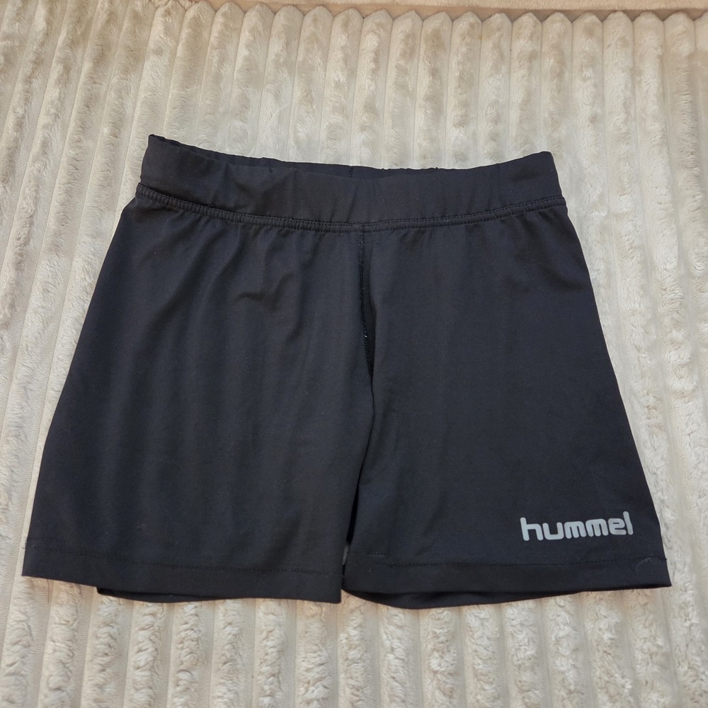 Hummel Womens Black Training Exercise Shorts Size Medium Athletic Running Gym